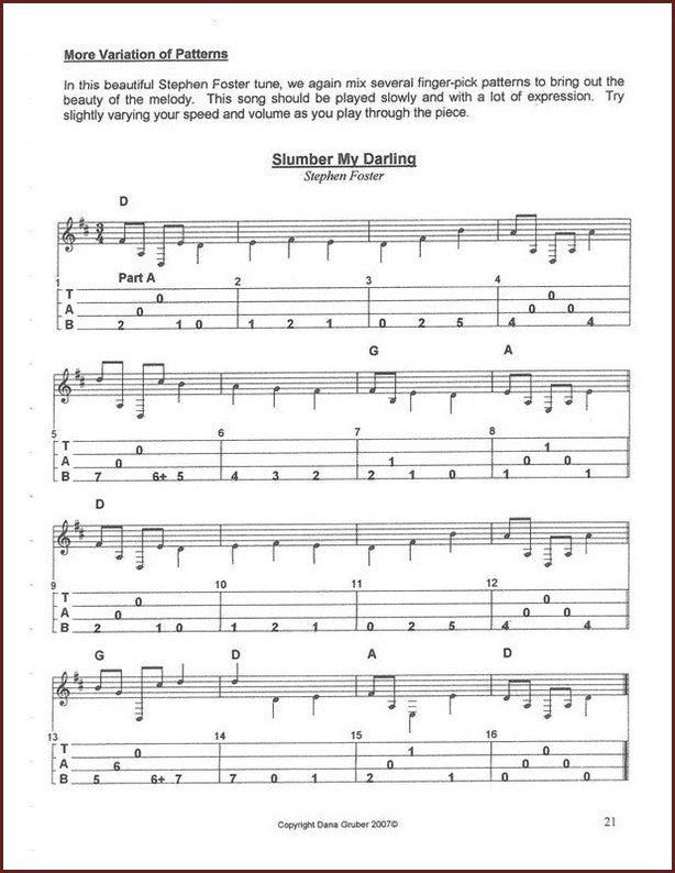 Dana Gruber FingerPick Style Playing DulcimerDownloads