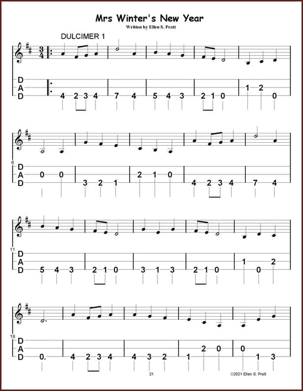 Ellen Pratt Ensemble Arrangements For The Mountain Dulcimer, Volume DulcimerDownloads