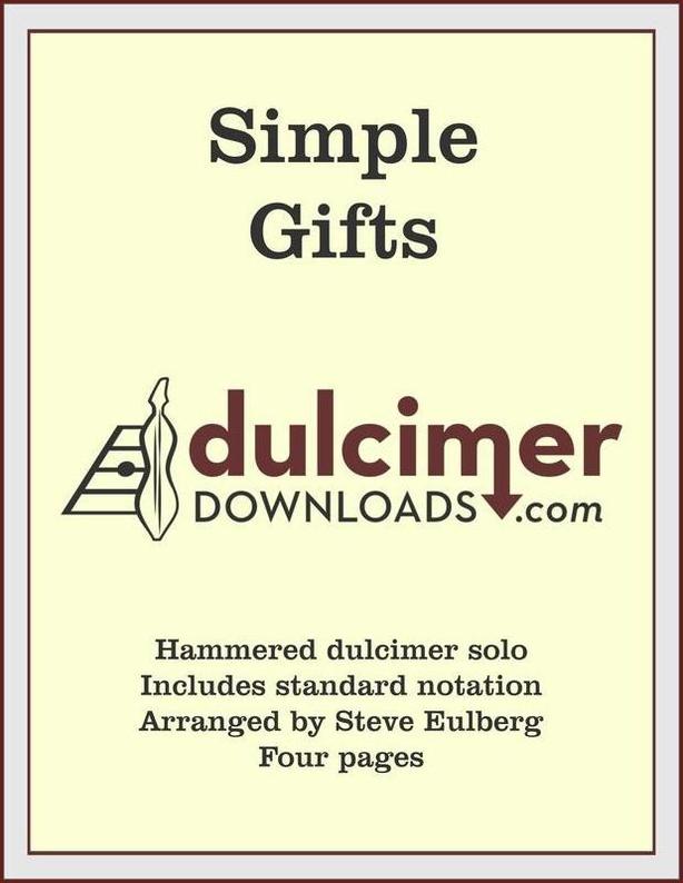 Simple Gifts Dulcimer Tab and Sheet Music