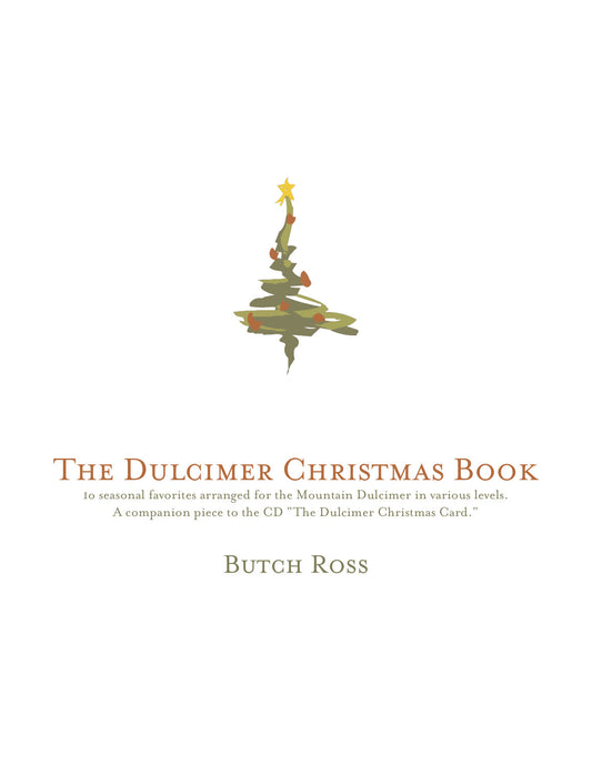 Front cover of The Dulcimer Christmas Book by Butch Ross, mountain dulcimer songbook