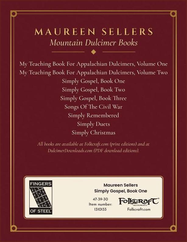 Maureen Sellers - Simply Gospel, Book One-Fingers Of Steel-PDF-Digital-Download
