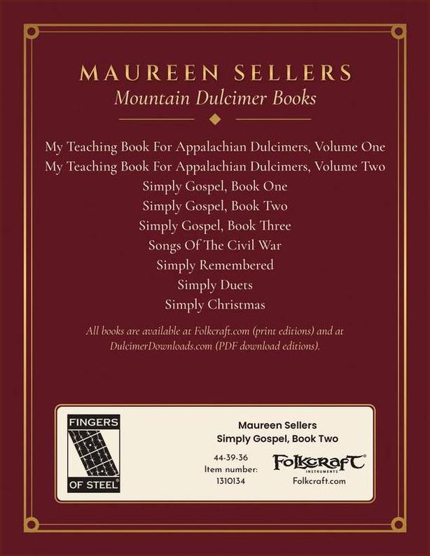Maureen Sellers - Simply Gospel, Book Two-Fingers Of Steel-PDF-Digital-Download