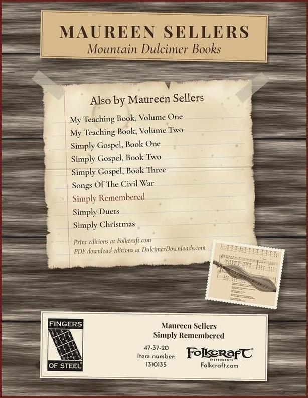 Maureen Sellers - Simply Remembered-Fingers Of Steel-PDF-Digital-Download