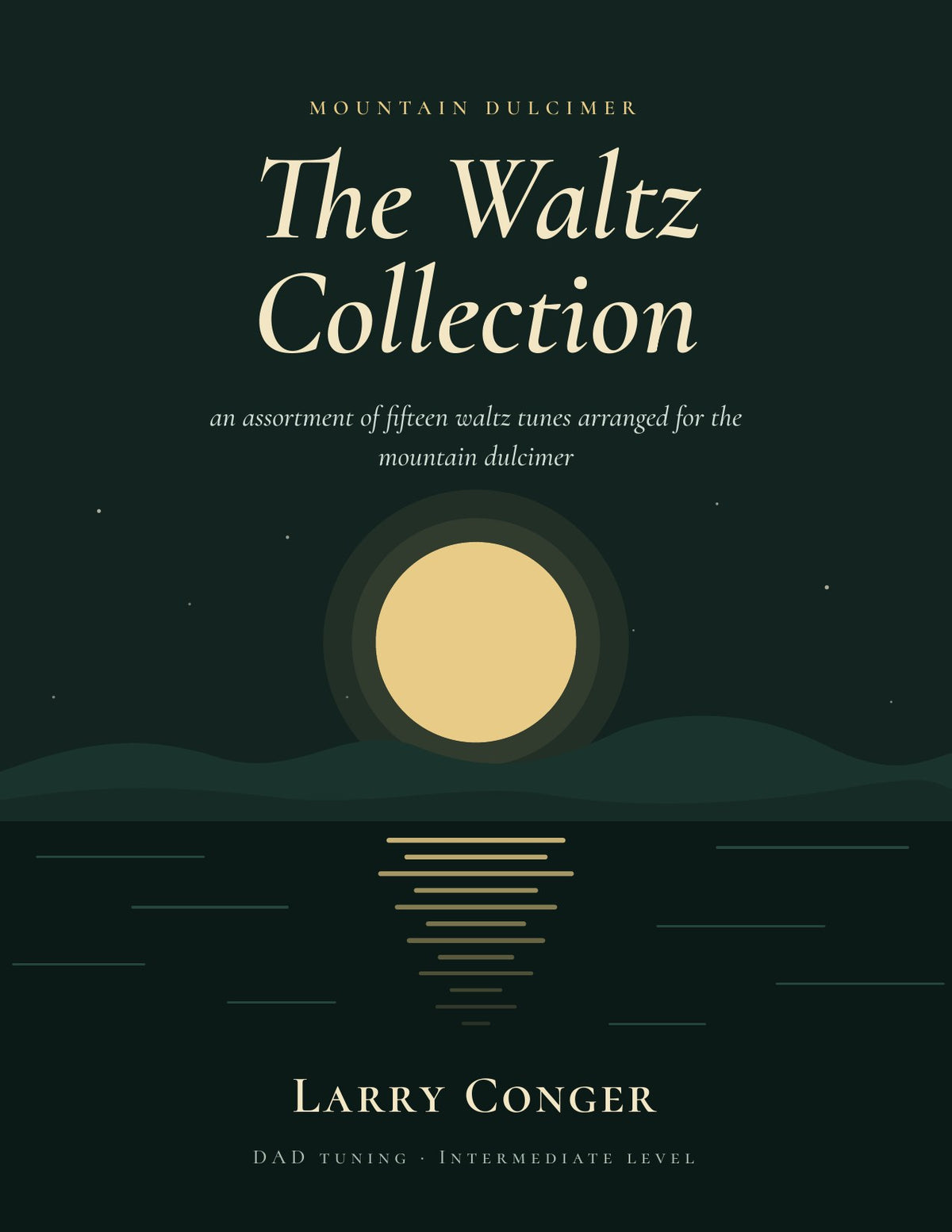 Front cover of The Waltz Collection by Larry Conger, mountain dulcimer tab book
