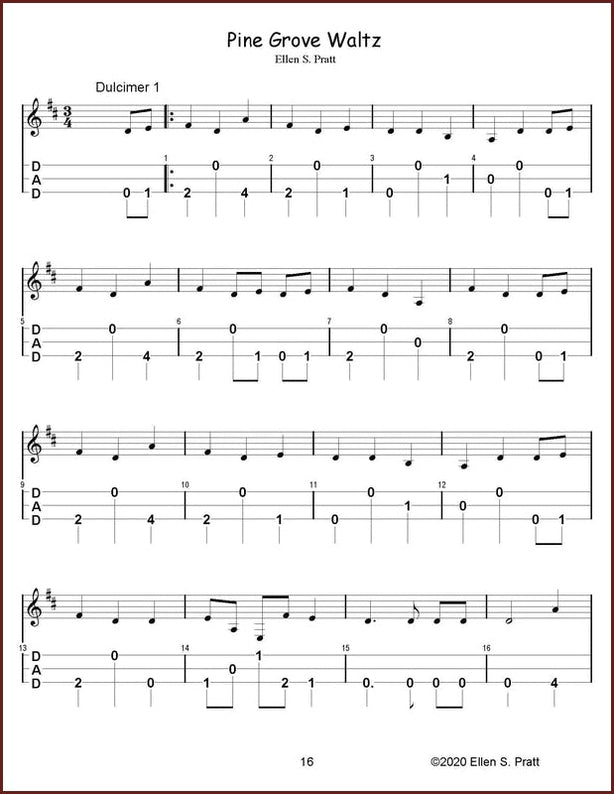 Ellen Pratt Ensemble Arrangements For The Mountain Dulcimer, Volume DulcimerDownloads