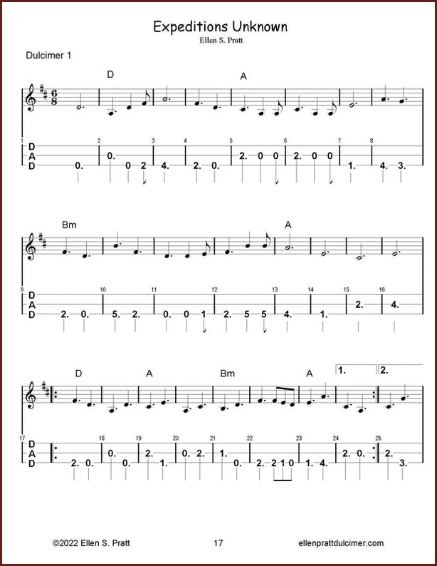 Ellen Pratt - Ensemble Arrangements For The Mountain Dulcimer, Volume 8-Ellen Pratt-PDF-Digital-Download