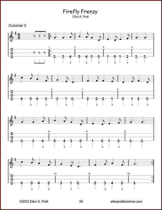 Ellen Pratt - Ensemble Arrangements For The Mountain Dulcimer, Volume 8-Ellen Pratt-PDF-Digital-Download
