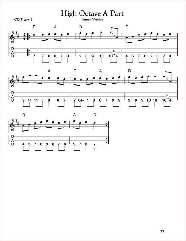 Sample page from Tunes & Techniques: Spotted Pony: High Octave A Part