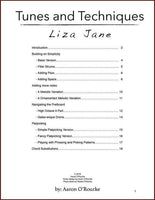 Aaron O'Rourke - Tunes & Techniques - Liza Jane-Fingers Of Steel-PDF-Digital-Download