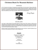Larry Conger - Christmas Duets For Mountain Dulcimer-Fingers Of Steel-PDF-Digital-Download