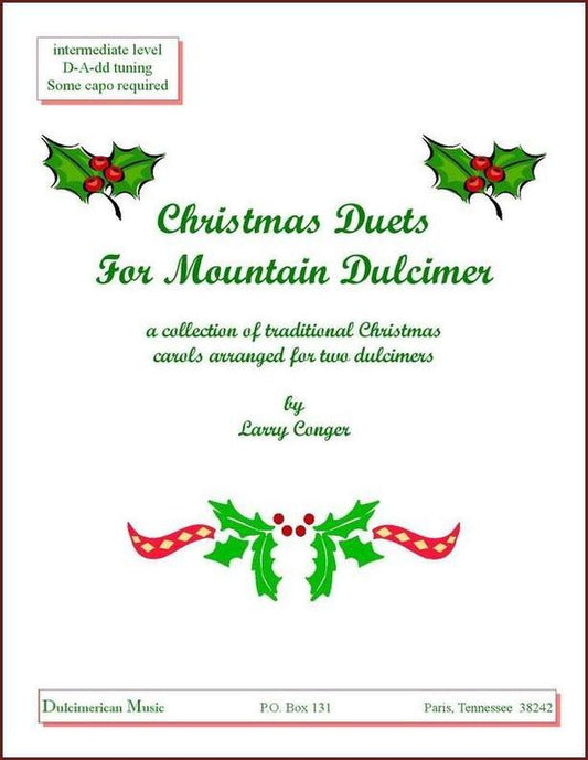 Cover of Christmas Duets For Mountain Dulcimer by Larry Conger