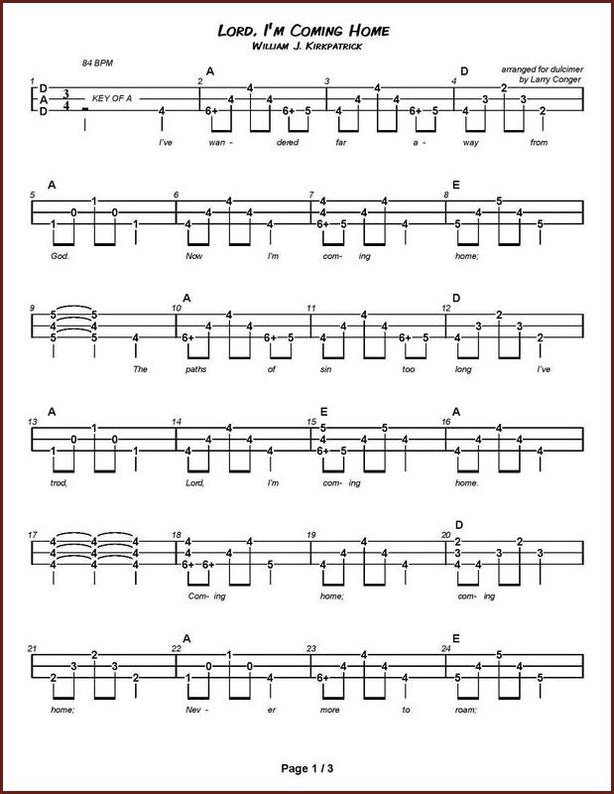 Larry Conger - Hymns, Spirituals, And Sacred Songs-Fingers Of Steel-PDF-Digital-Download