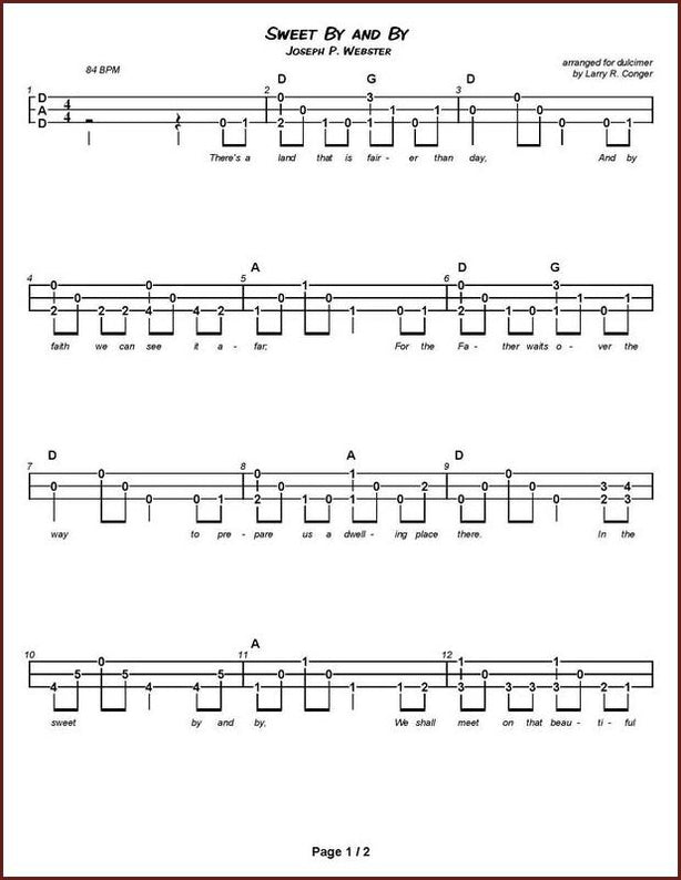 Larry Conger - Hymns, Spirituals, And Sacred Songs-Fingers Of Steel-PDF-Digital-Download