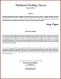 Larry Conger - Traditional Wedding Classics-Fingers Of Steel-PDF-Digital-Download