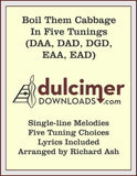Richard Ash - Boil Them Cabbage In Five Tunings (DAA, DAD, DGD, EAA, And EAD)-Fingers Of Steel-PDF-Digital-Download
