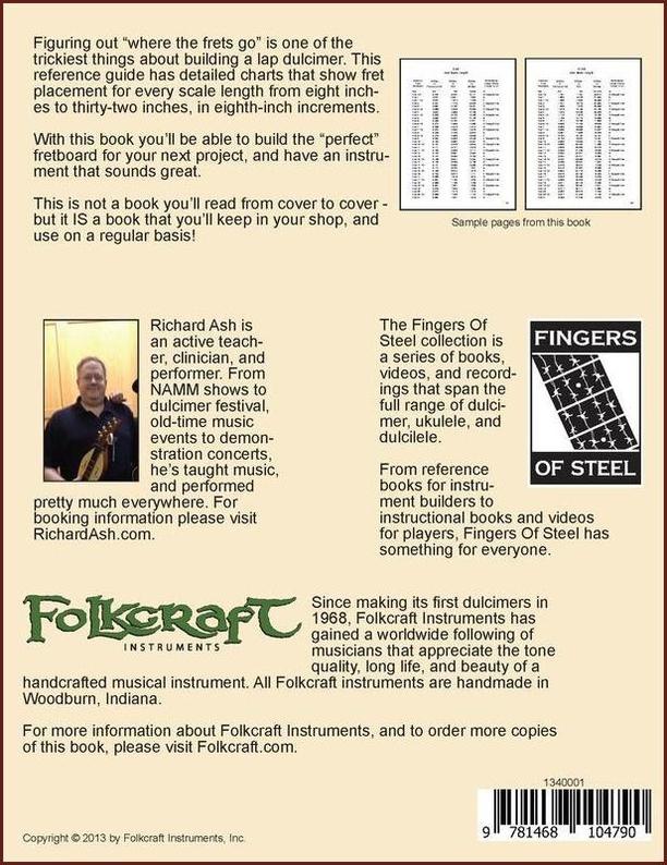 Richard Ash - Fret Position Guide For Mountain Dulcimer, Hurdy Gurdy, And Other Diatonic Fretted Instruments-Fingers Of Steel-PDF-Digital-Download