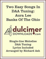 Richard Ash - Two Easy Songs In DAA Tuning (Aura Lee, Banks Of The Ohio)-Fingers Of Steel-PDF-Digital-Download