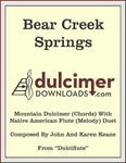 John Keane And Karen Keane - Bear Creek Springs (From "DulciFlute")-John And Karen Keane-PDF-Digital-Download