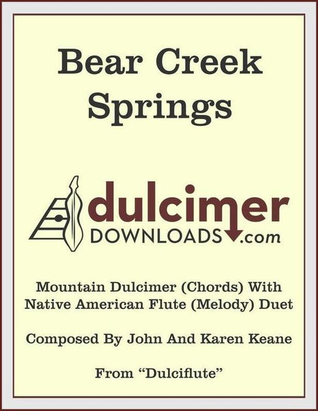 John Keane And Karen Keane - Bear Creek Springs (From "DulciFlute")-John And Karen Keane-PDF-Digital-Download