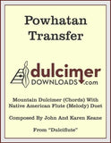 John Keane And Karen Keane - Powhatan Transfer (From "DulciFlute")-John And Karen Keane-PDF-Digital-Download