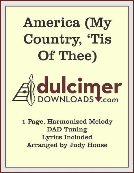Judy House - America (My Country 'Tis Of Thee)-Judy House-PDF-Digital-Download