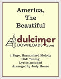 Judy House - America The Beautiful-Judy House-PDF-Digital-Download