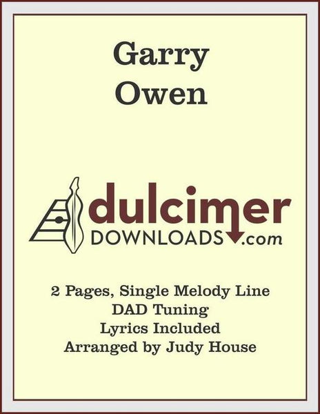 Judy House - Garry Owen-Judy House-PDF-Digital-Download