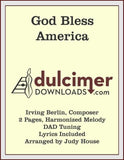 Judy House - God Bless America-Judy House-PDF-Digital-Download