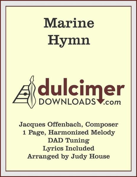 Judy House - Marine Hymn-Judy House-PDF-Digital-Download
