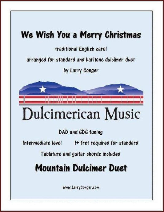 We Wish You A Merry Christmas mountain dulcimer duet by Larry Conger