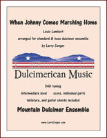 Larry Conger - "When Johnny Comes Marching Home" For Dulcimer Duet/Ensemble-Larry Conger-PDF-Digital-Download