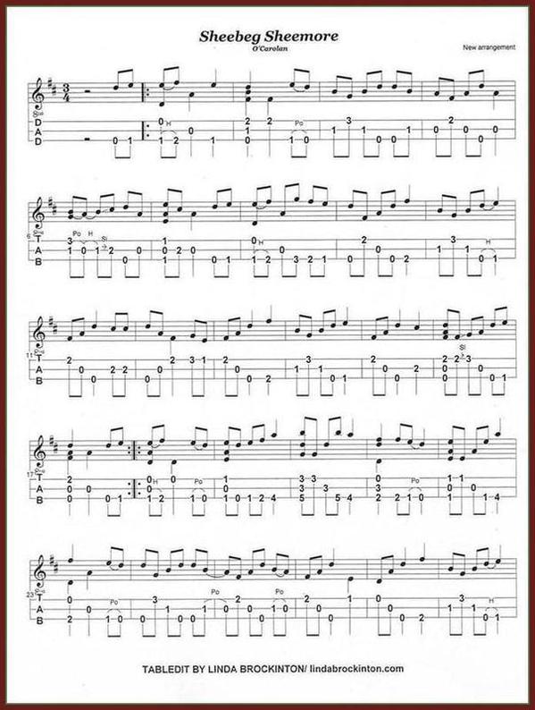 Linda Brockinton - Carolan: Traditional Irish Harp Tunes For The Mountain Dulcimer-Linda Brockinton-PDF-Digital-Download