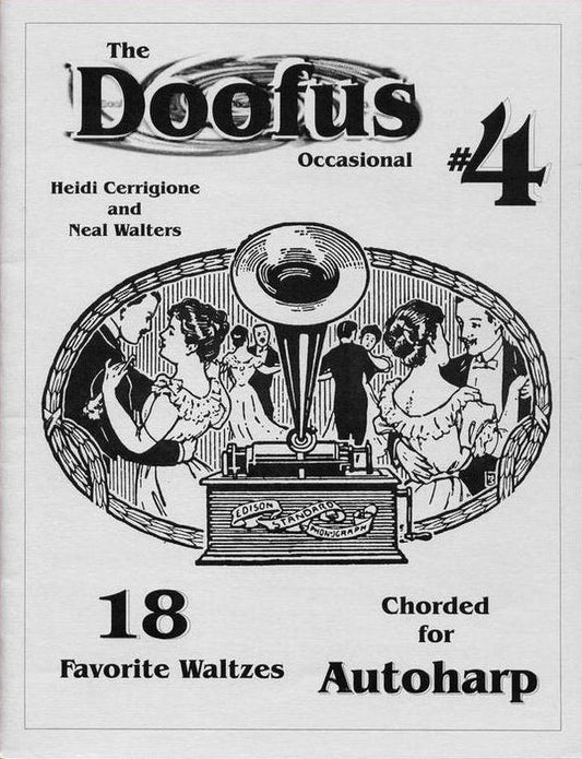 Front cover of Occasional Number 4 - 18 Favorite Waltzes For Autoharp by The Doofus, autoharp songbook